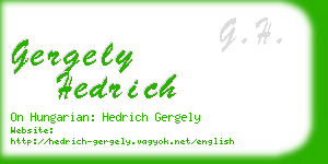 gergely hedrich business card